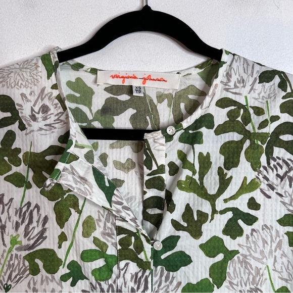 Virginia Johnson Shift Dress Size XS Mixed Art Print Artist Oversized - Picture 3 of 9